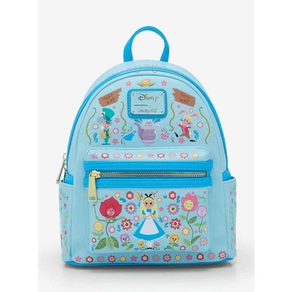 Loungefly Disney Alice in Wonderland Floral Folk Art Mini Backpack